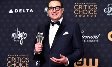 Brendan Fraser picked up the award for best actor for his role in 'The Whale' at the 28th annual Critics Choice Awards