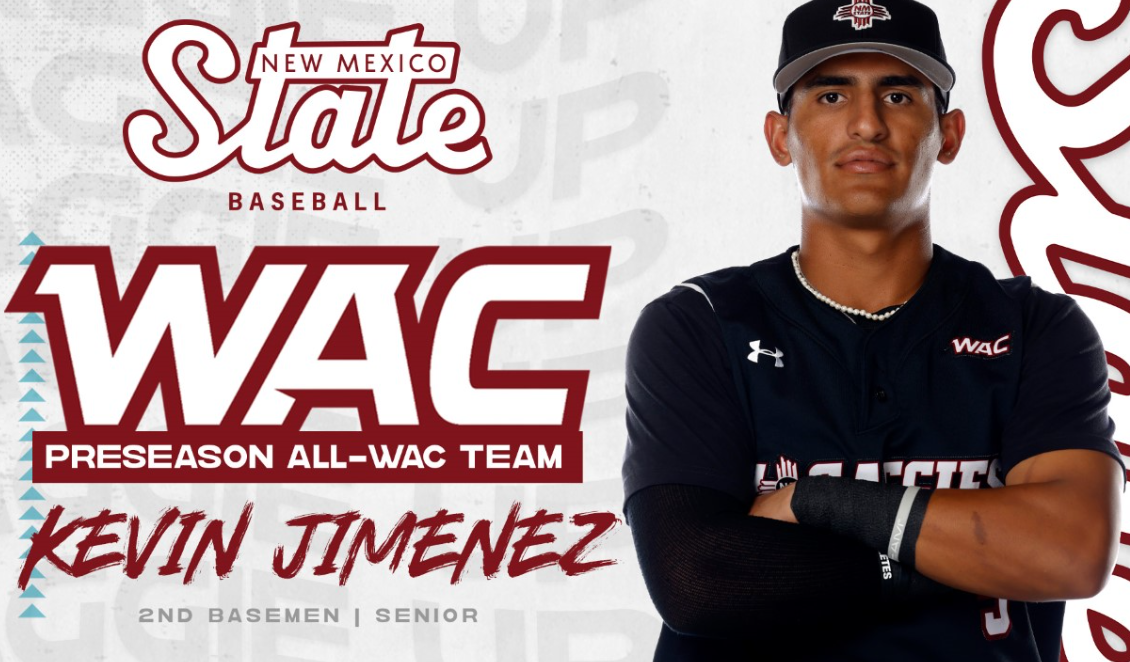 New Mexico State selected seventh in the WAC baseball preseason coaches