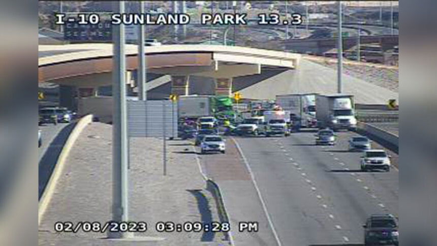 I-10 Eastbound Lanes At Sunland Park Reopened After Crash; Westbound ...