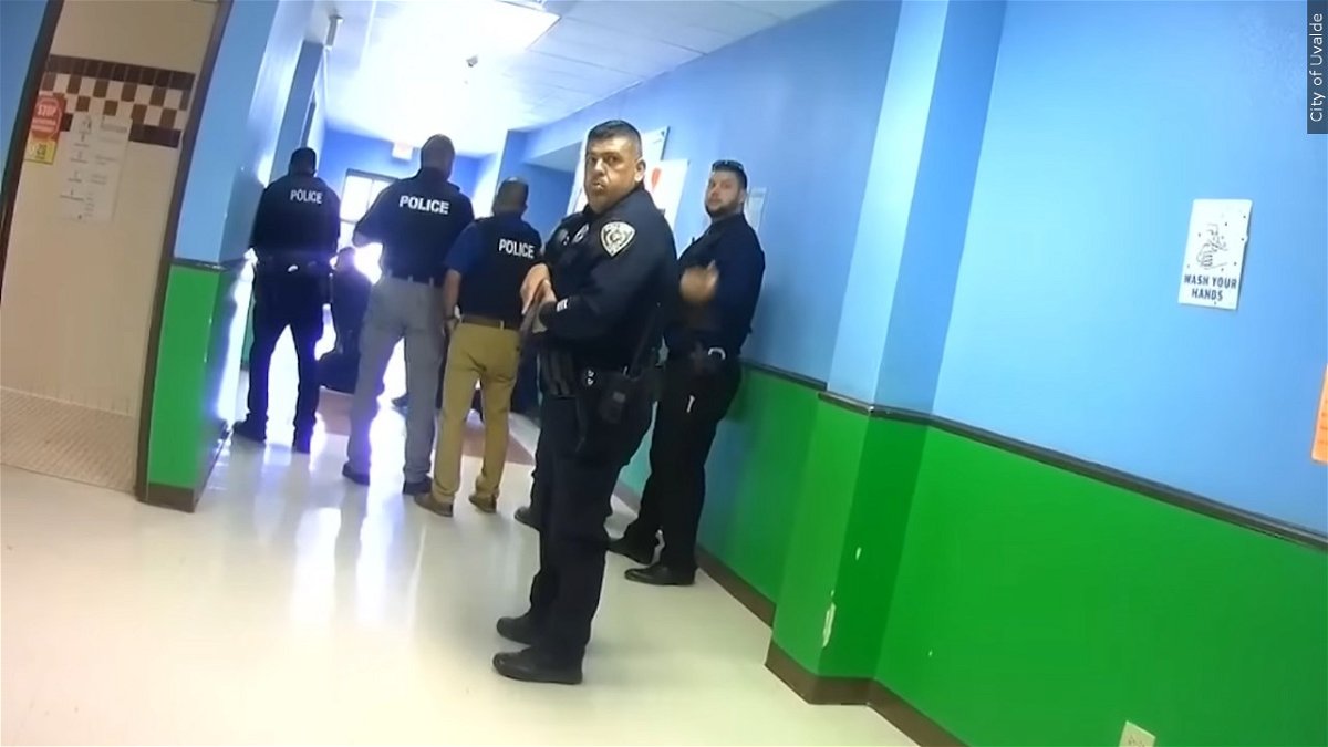 Body cam footage showing Uvalde law enforcement inside Robb Elementary,