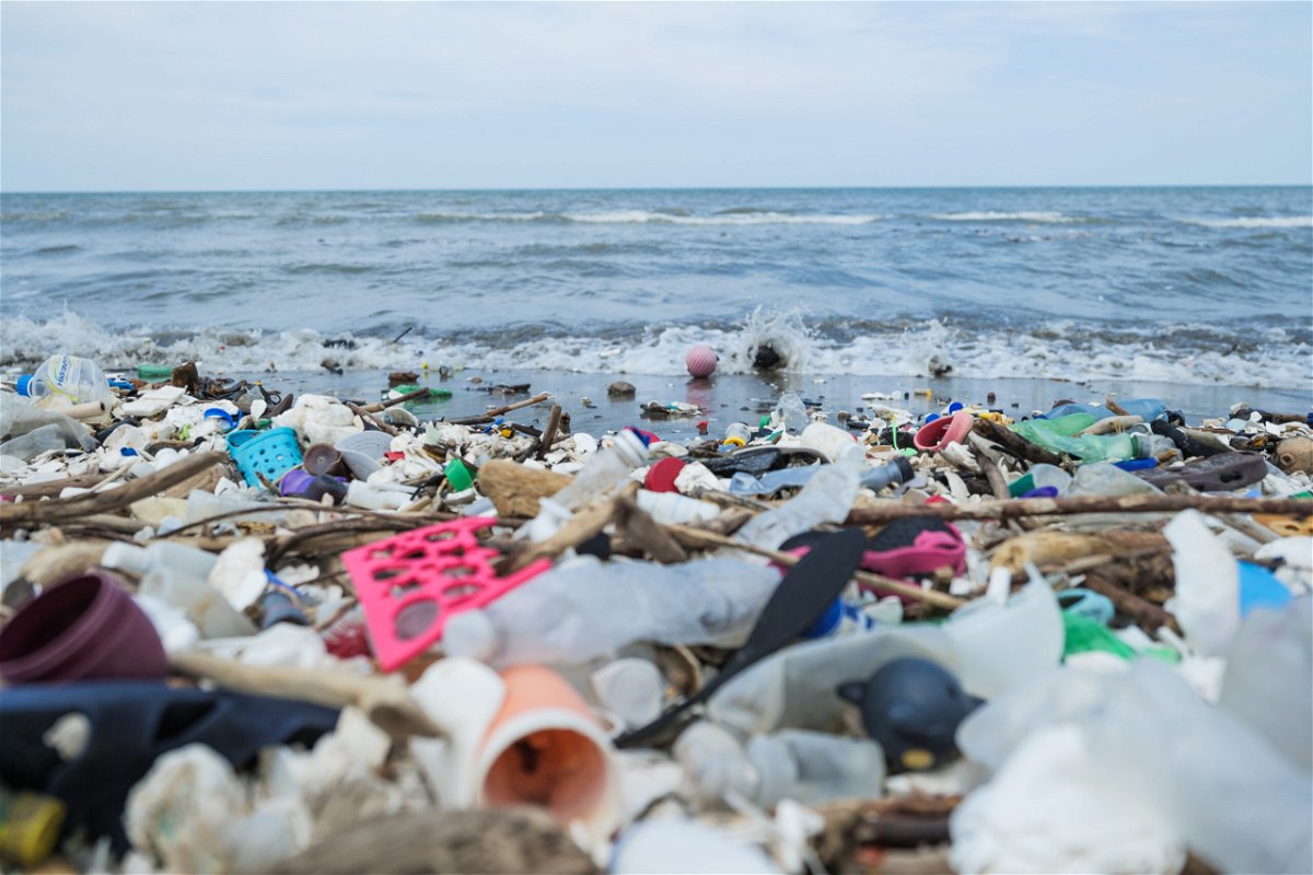 <i>The Ocean Cleanup</i><br/>More than 170 trillion plastic particles found in the ocean as pollution reaches 'unprecedented' levels. Plastic pollution is pictured on a beach in Honduras.
