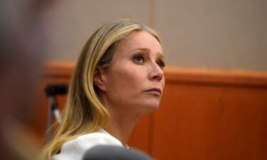 Gwyneth Paltrow is seen in a Utah courtroom on March 22 during a trial over a 2016 ski collision.
