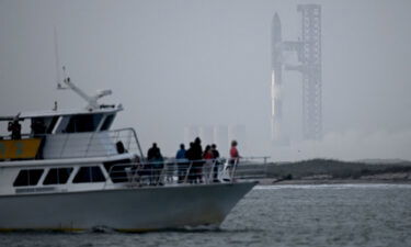 Spectators off South Padre Island