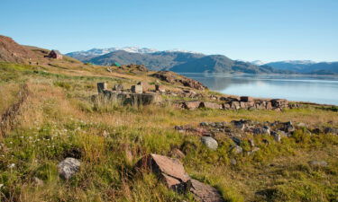 Shown here are the remains of the eastern settlement