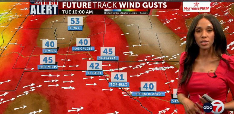 ABC-7 First Alert: Very Windy To Start The Week - KVIA