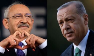 (L-R) Recep Tayyip Erdoğan and Kemal Kılıçdaroğlu are seen here in a split image.