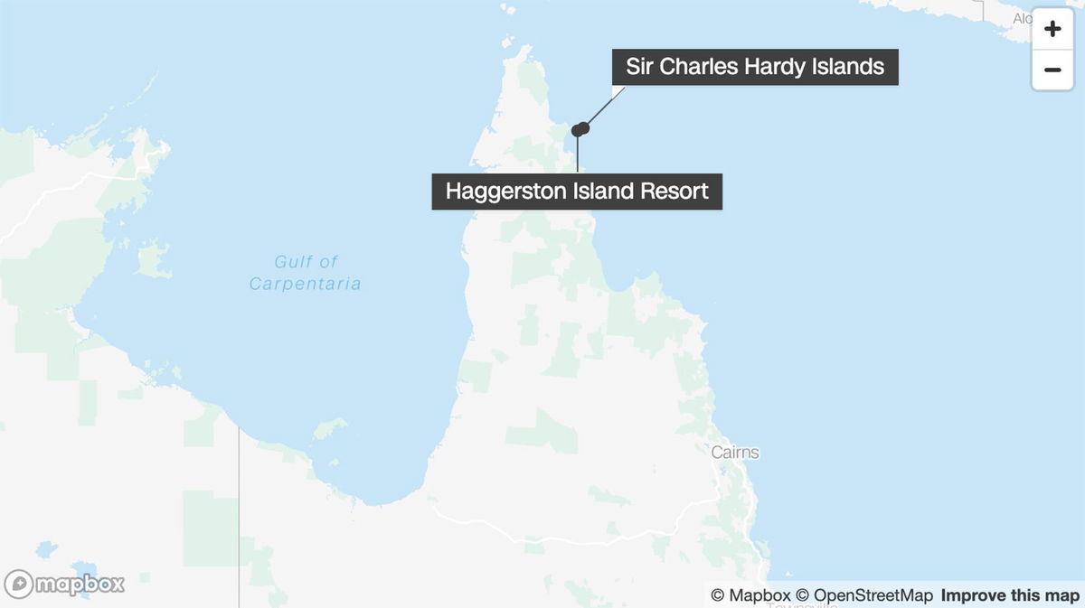 <i>Mapbox</i><br/>An Australian man bitten on the head by a crocodile while snorkeling.