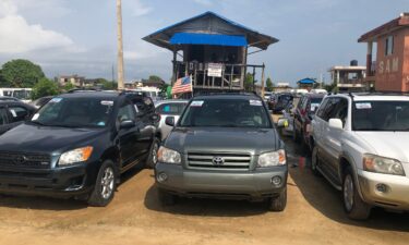 Lines of used cars are pictured here at Fifa Park.