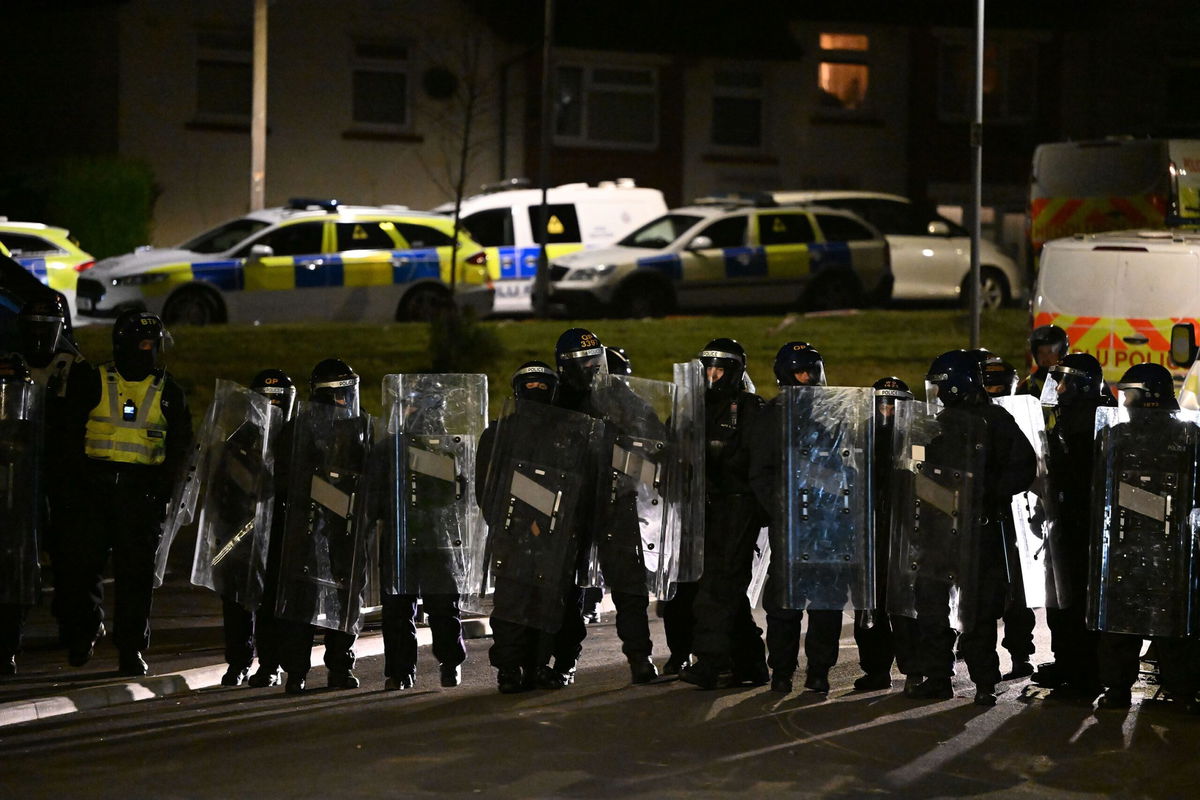 <i>Matthew Horwood/Getty Images</i><br/>Police cordon off the scene of a car crash in Cardiff on Tuesday