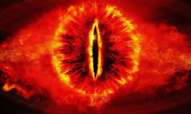 The Eye of Sauron glows in the 2001 film "The Lord of the Rings: The Fellowship of the Ring."