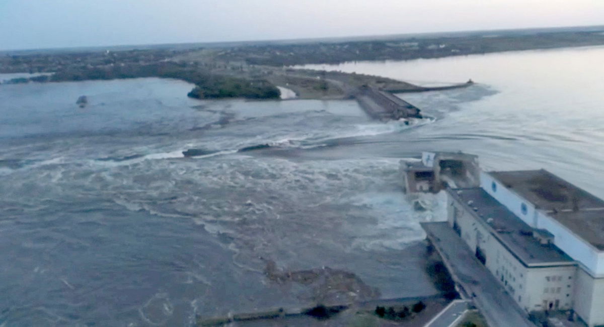 <i>Reuters</i><br/>A major dam and hydro-electric power plant in Russian-occupied southern Ukraine was destroyed early Tuesday.