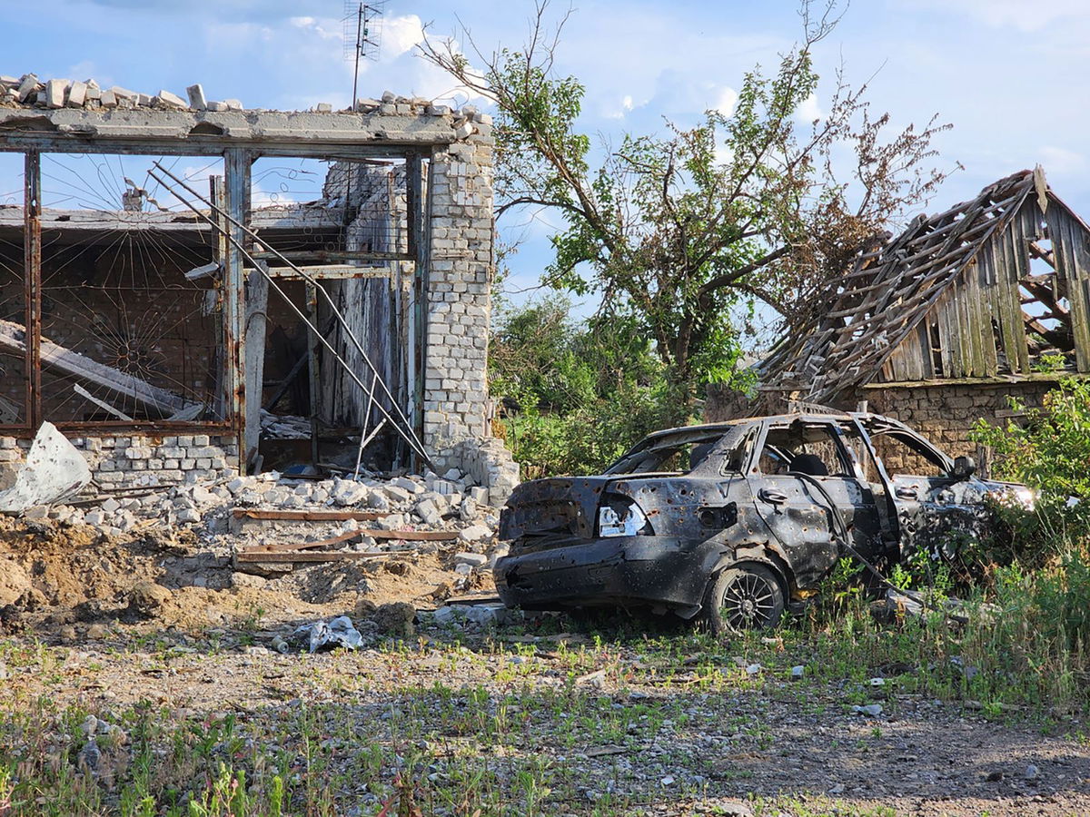 <i>Sarah El Sirgany/CNN</i><br/>Russian soldiers took positions in the destroyed and abandoned village houses. Now Ukrainians fear they could be booby-trapped.