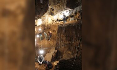 The cave was occupied by early humans for about 50