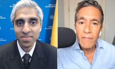 Dr. Vivek Murthy (left) and Dr. Sanjay Gupta are seen here in a split image.