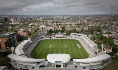 An aerial view of Lord's cricket ground on May 12