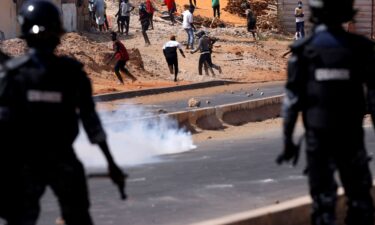 Supporters of Senegal opposition leader Ousmane Sonko clash with security forces after Sonko was sentenced to prison in Dakar