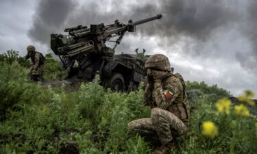 Ukrainian troops are pictured near the town of Avdiivka in Donetsk on May 31. Moscow claimed it repelled an attack from Kyiv's forces in the eastern region on Sunday.