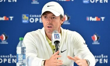 Rory McIlroy speaks with the media a day after PGA Tour's shock announcement.