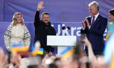 Volodymyr Zelensky addressed huge crowds in Vilnius