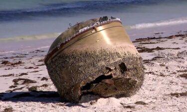 Mystery object washes up on a beach in western Australia