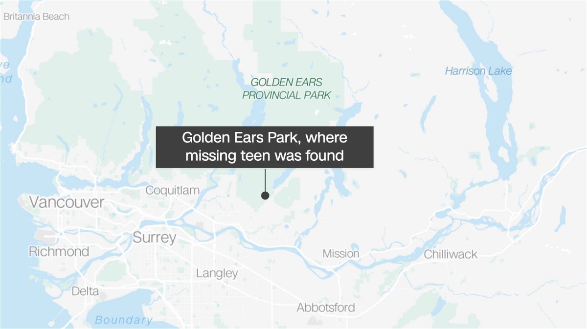 <i>Mapbox</i><br/>A missing hiker at Golden Ears Park was found alive