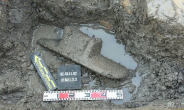 The grinding slab was found two meters below the surface.