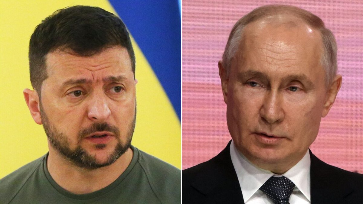 <i>Getty Images</i><br/>Zelensky and Russian President Vladimir Putin are pictured in a split image. At least 21