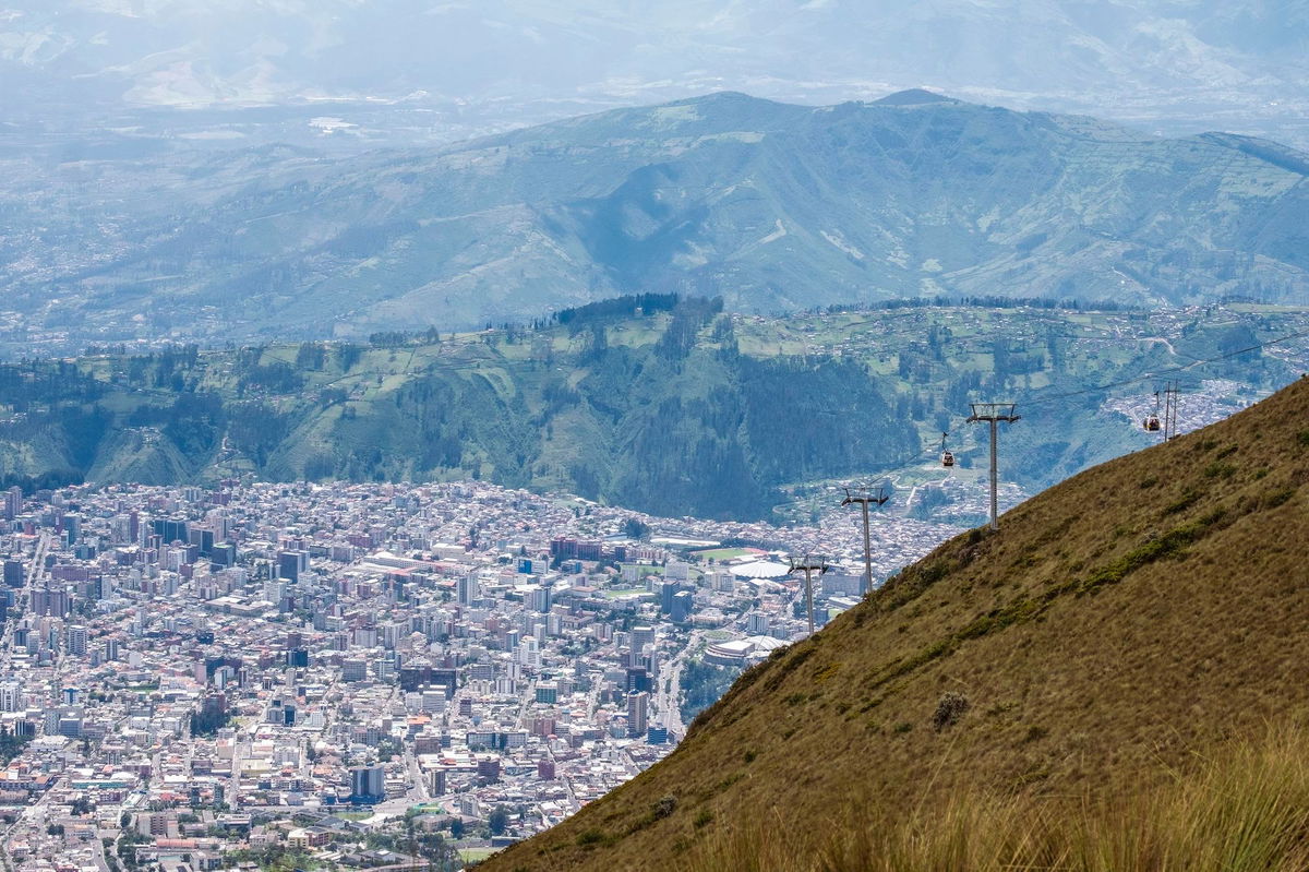 <i>Loop Images/Universal Images Group/Getty Images</i><br/>Views from the Teleferico in Quito