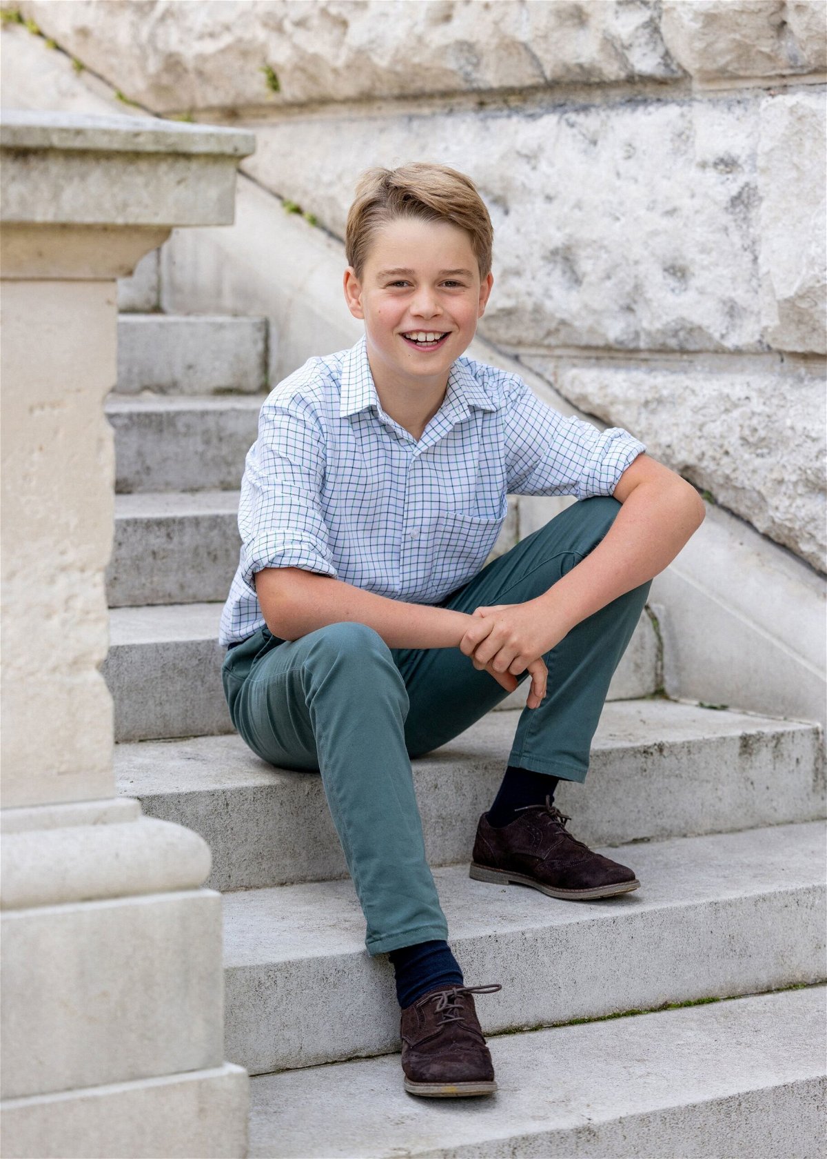 <i>Millie Pilkington/Kensington Palace/PA Wire/Handout/Reuters</i><br/>Britain's Prince George poses in this undated handout picture released by Kensington Palace on July 21.