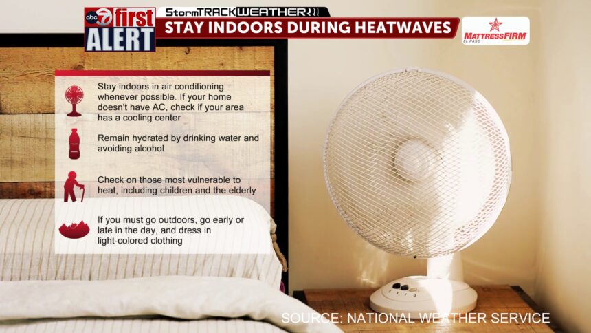 stay indoors heatwave