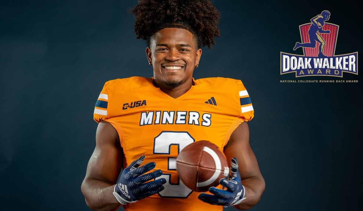 UTEP Running Back Deion Hankins Announced As Doak Walker Award ...