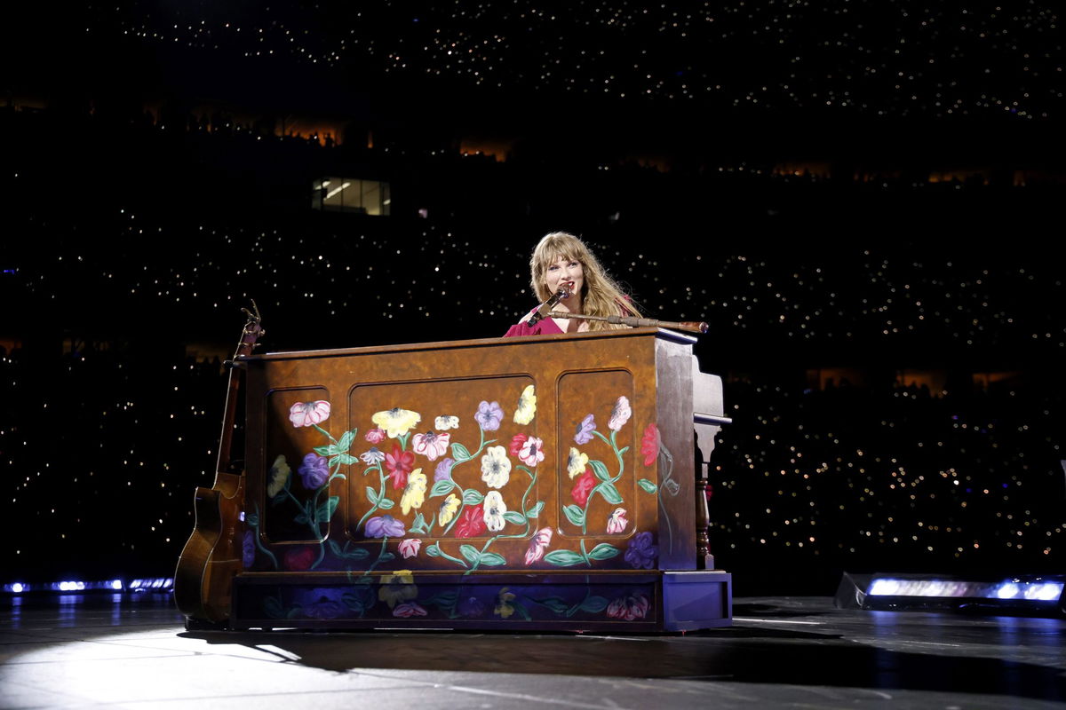 Taylor Swift performs onstage at Paycor Stadium on June 30 in Cincinnati, Ohio, during one of the shows on her 