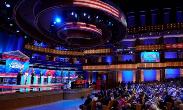 Republican presidential candidates participate in a Republican presidential primary debate hosted by NBC News on November 8 in Miami.