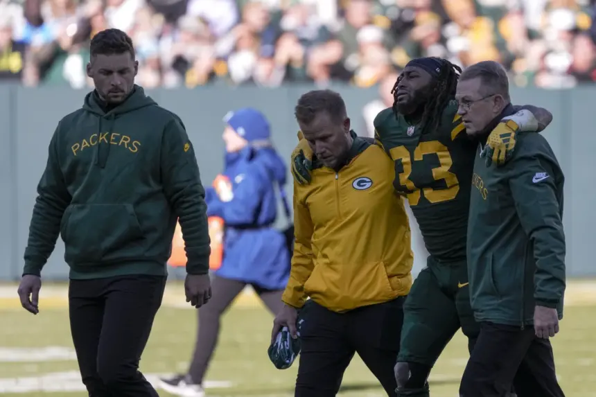 Aaron Jones Leaves Game With Knee Injury In Packers 23-20 Win Over ...