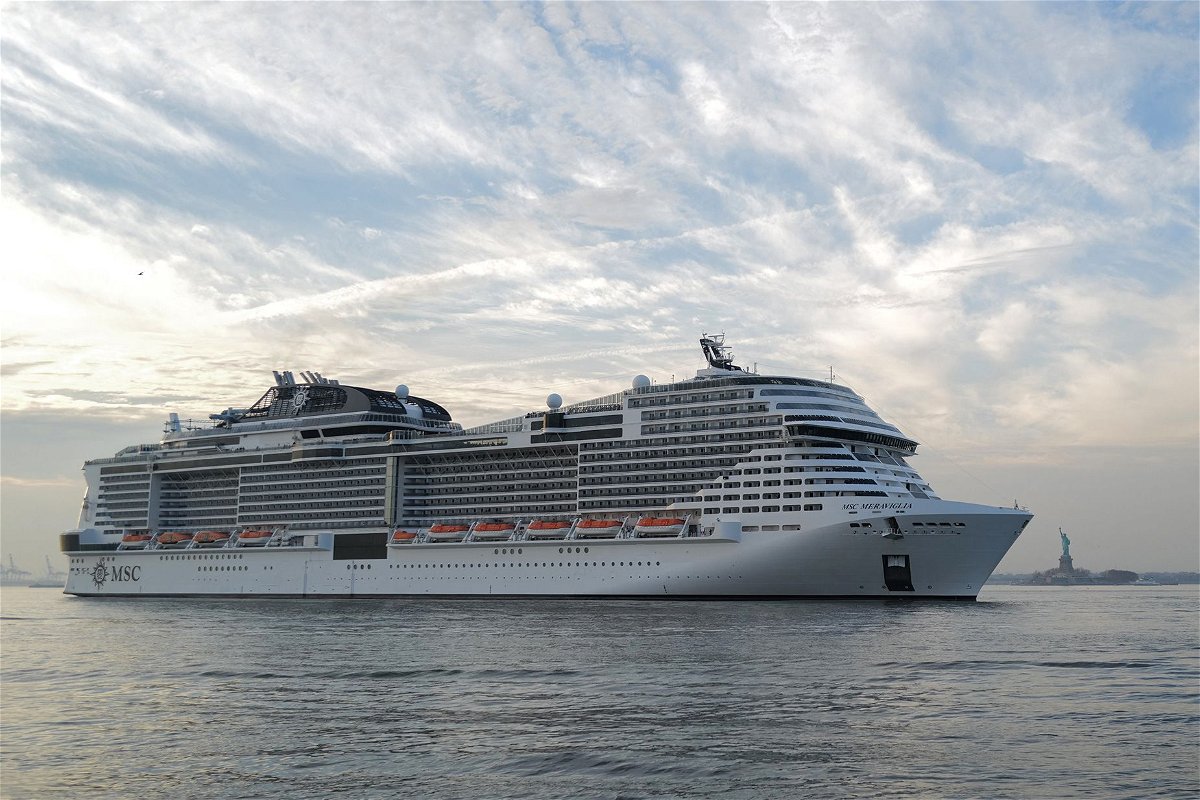 MSC Meraviglia leaves the port of New York on a previous sailing on December 9.