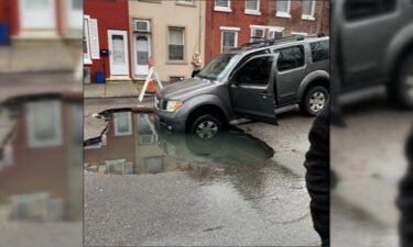 Frustration is growing in the city's Port Richmond neighborhood Saturday after a large sinkhole opened up a few days ago.