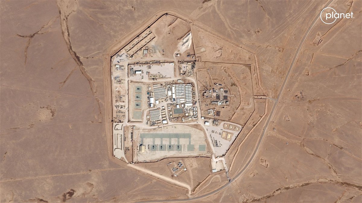 Pictured is satellite view of the U.S. military outpost known as Tower 22