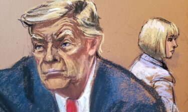 In this courtroom sketch