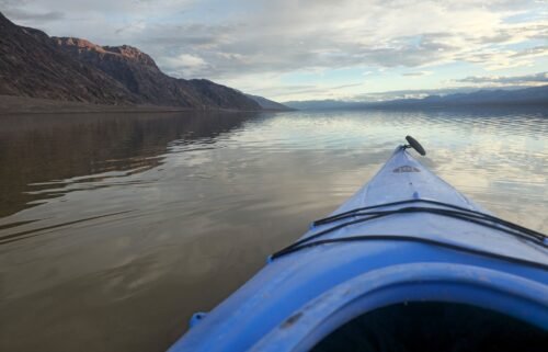 Kayaking at Badwater Basin on February 9
