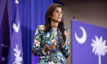 Nikki Haley makes remarks during a campaign visit ahead of the Republican presidential primary election in North Augusta