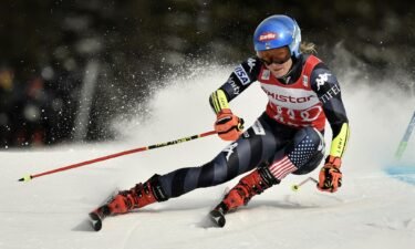 Mikaela Shiffrin says she was lucky to avoid serious injury during a crash last month.
