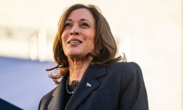U.S. Vice President Kamala Harris speaks during a 'First In The Nation' campaign rally at South Carolina State University on February 2