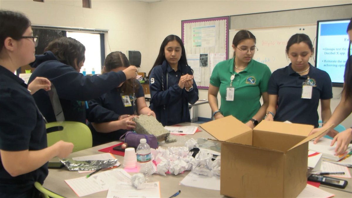 Young Women’s Leadership Academy of Ysleta ISD Hosts Aerospace Technology Camp.