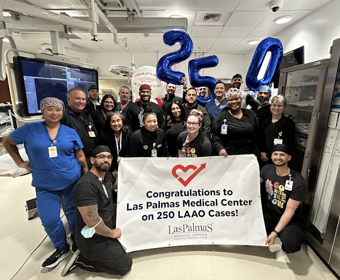 Las Palmas Medical Center marks milestone with 250th LAAO device implant procedure