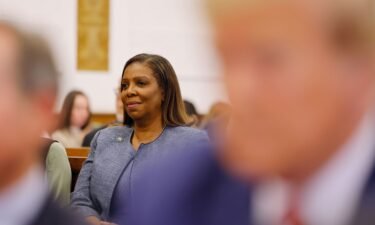 Attorney General Letitia James sits in the courtroom for the civil fraud trial of former President Donald Trump in New York State Supreme Court on January 11