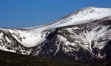 A 2015 photo shows Tuckerman Ravine at left