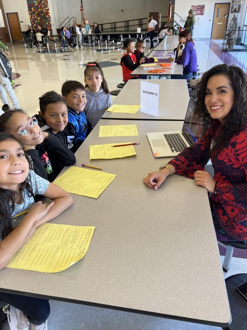 ABC-7's Stephanie Valle participates in Barron Elementary Career Day