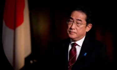 Japanese Prime Minister Fumio Kishida speaks to CNN on April 7. In the face of mounting security challenges
