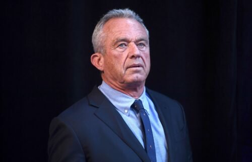 Independent Presidential candidate Robert F. Kennedy Jr. said a worm got into his brain and ate a portion of it. RFK Jr. is shown here at a campaign event in Brooklyn on May 1