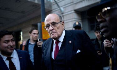 Former New York Mayor Rudy Giuliani is pictured here in Washington